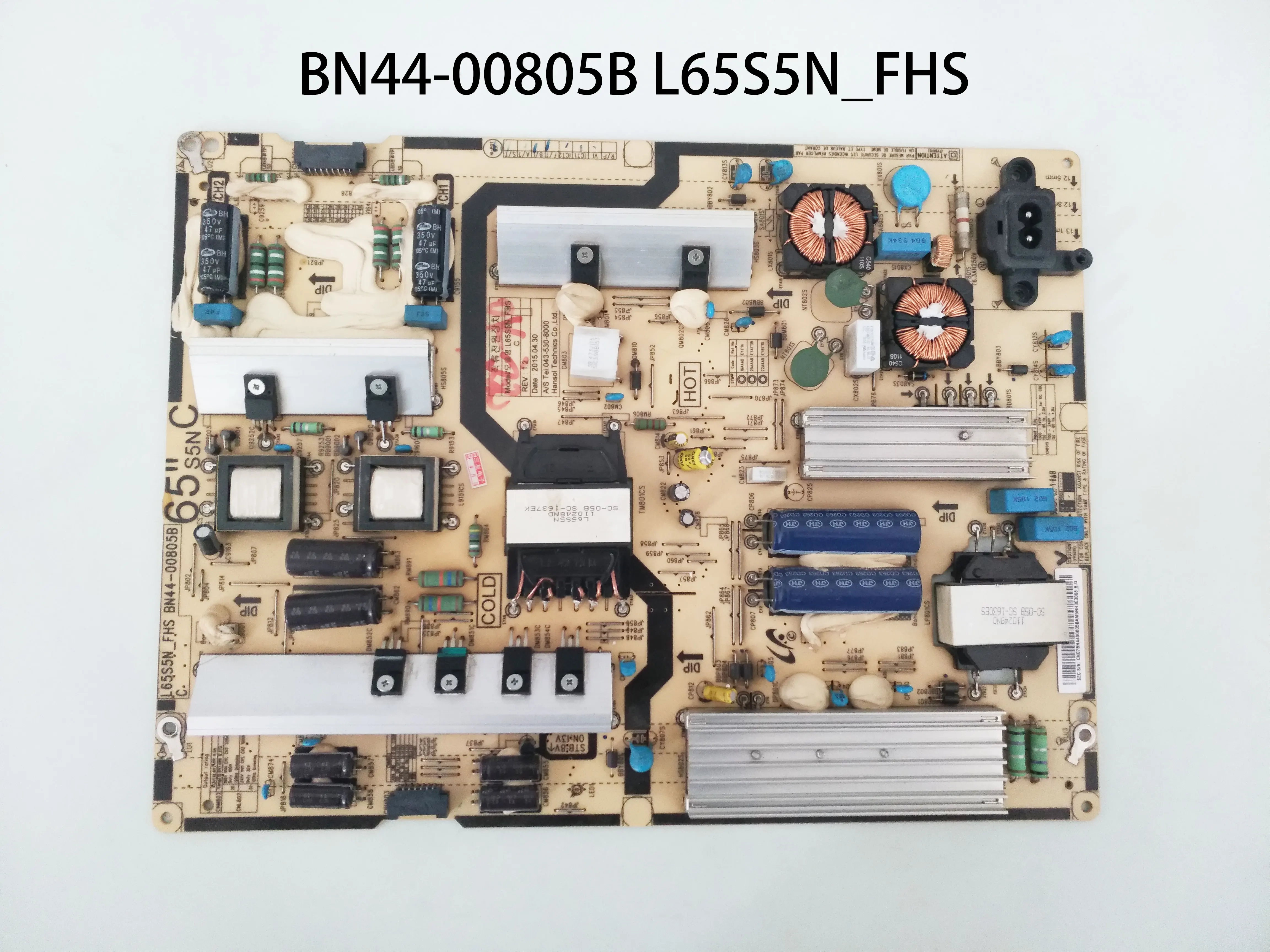 Power Supply Board BN44-00805B L65S5N_FHS is for UA65JU5900JXXZ UA65JU6000KPXD UA65JU6000K UA65JU6000 UN65JU640D UA65JU5900J TV