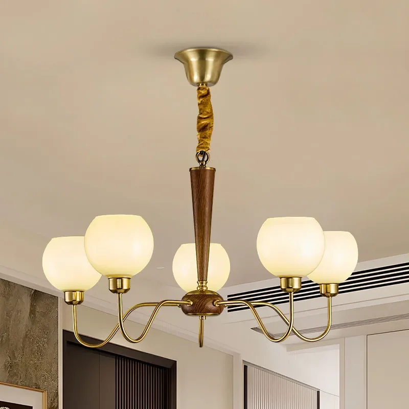 ALBERT Contemporary Pendent Lamp American Retro LED Living Room Restaurant Bedroom Study Villa Hotel Model Houses Chandelier