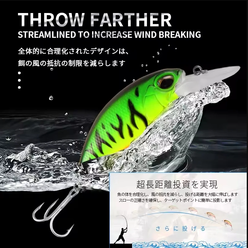 BearKing fishing lure BearKing new crank 65mm&16g 5color for choose dive 10-12ft,2.8-3.2m fishing tackle hard bait view 5