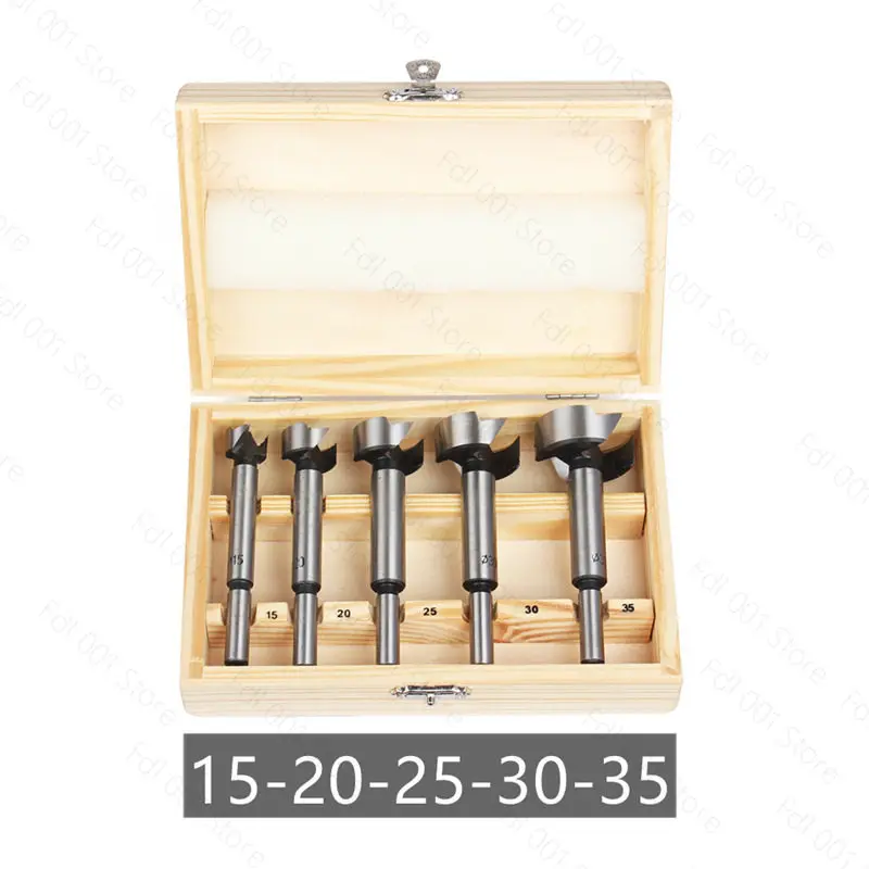 Quick drilling woodworking hole opener, multi-tooth flat wing drill door lock, hinge drill bit board hole puncher, 35-hinge wood