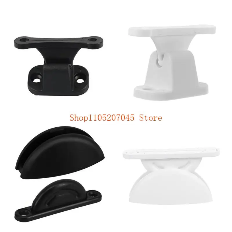 37cd 2Pieces Nylon Door Catches Latches Stoppers Fit for Stable Motorhomes Boat Interiors Improved Safety in Campers Caravans