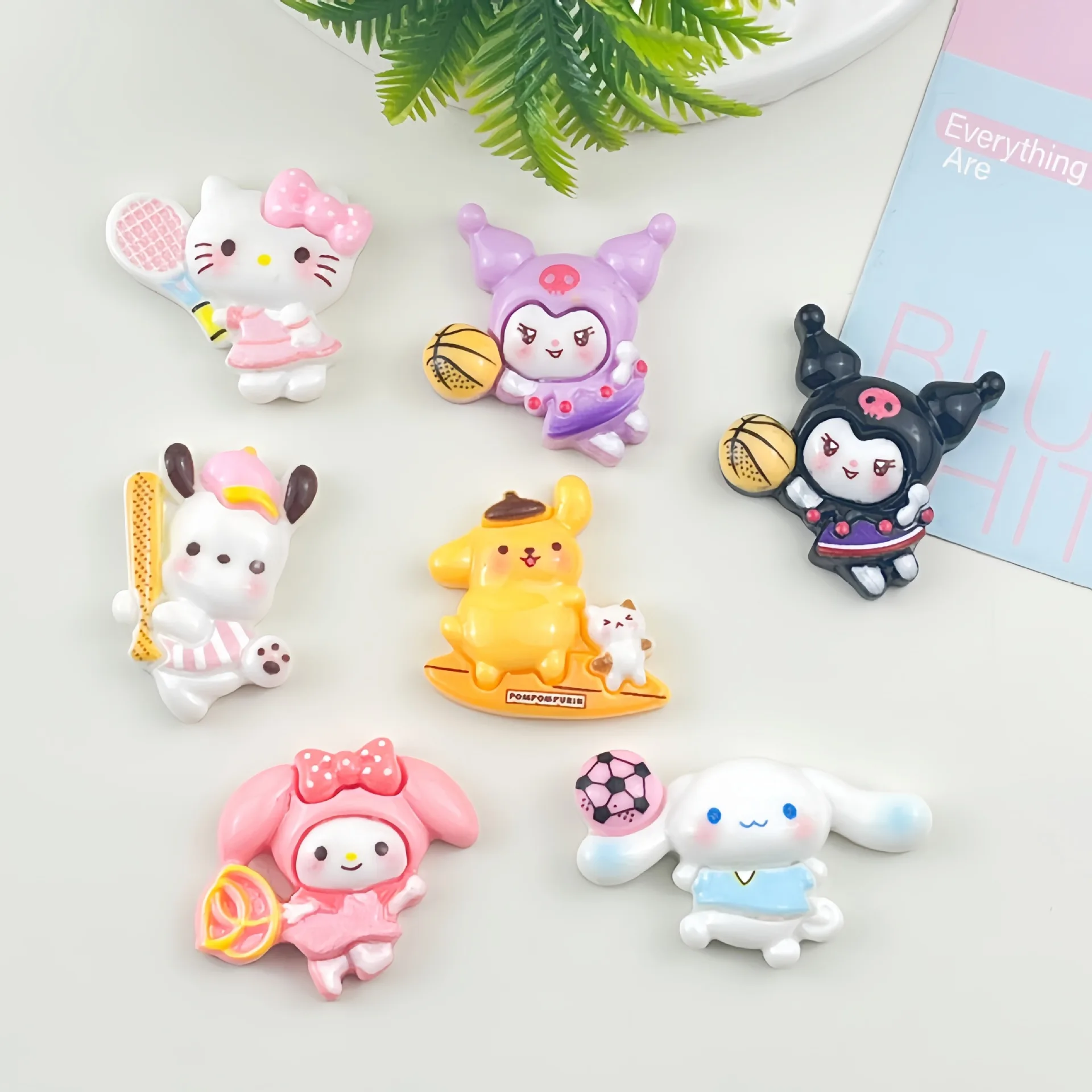 Kawaii Flatback Resin Cartoon Animal DIY for Refrigerator Scrapbook Phone Case Headwear Earring Craft Decor - view 3