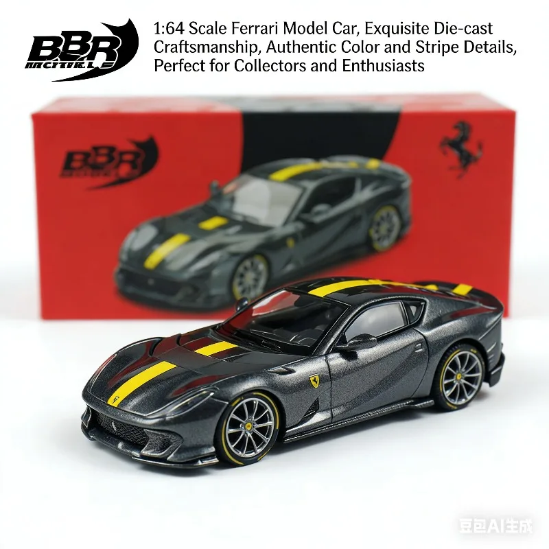 

Модель автомобиля BBR 1:64 812C из литого алюминиевого сплава, статическая модель, подарок для мальчиков на праздник, коллекционный предмет для взрослых.