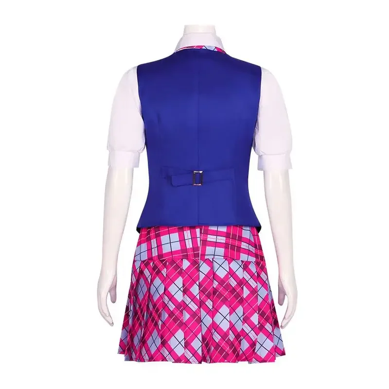 Film Barbiee Costume Cosplay Halloween Princess Dress Delancy Wen COS Outfit donna uniforme scolastica Top gonne festa di carnevale