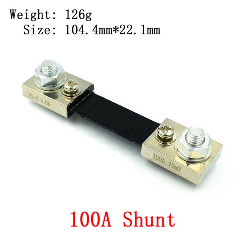 DC0-100V/10A 50A 100A LED DC double affichage numérique courant et ions mètre numérique