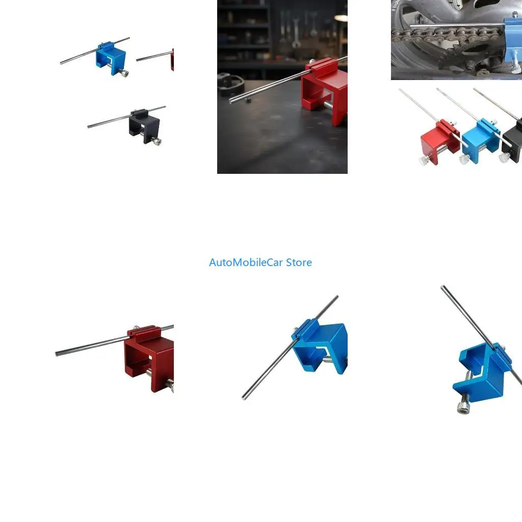 G8TE Anodized Aluminum Chain Positioning Instrument For Quick And Exact Motorcycle Service