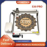 ATOMSTACK Maker S30 Pro Laser Engraver Cutter, 33W Laser Power, Air Assist, 0.01mm Engraving Accuracy, Offline Engraving, 32-bit