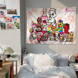 Japan Tokidoki Colorful Tapestry Wall Hanging Cheap Hippie Wall Hanging Bohemian Wall Tapestries Mandala Wall Hanging Sheets