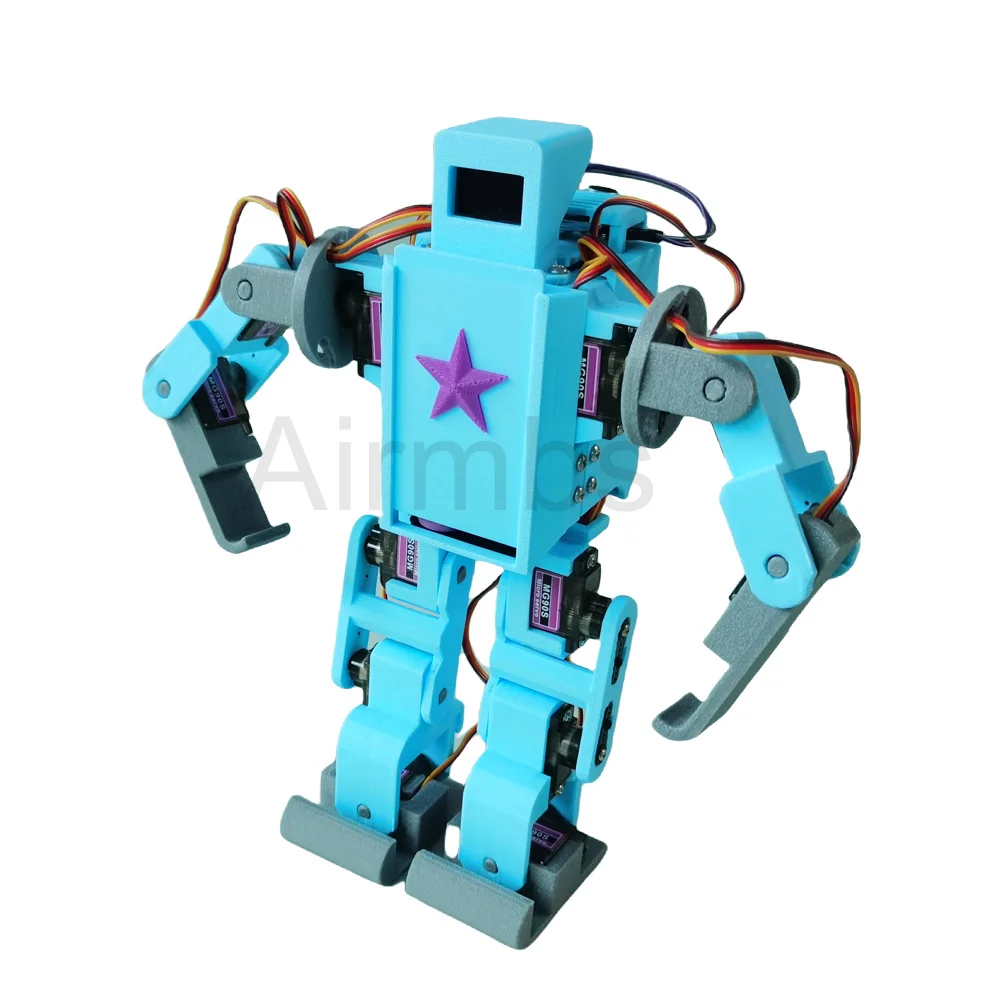 AI modelo grande reconocimiento de voz robot humanoide bipedal transmisión de vídeo programa Arduino Python