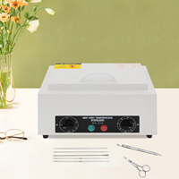 300W Hot Air Sterilizer Dry Heat infection Nail Tool Steriliser, Dry Heat Cabinet  UV Nail Tool Cleaner for Salon