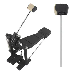 Bass Drum Pedal Stainless Steel Shaft Felt Head Beater Hammer Mallet Kick Percussion Instrument Accessory Parts Jazz Drum
