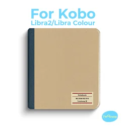 Twosheep 7-inch Case for Kobo Libra Colour and Kobo Libra2 Magnetic Flip Auto Sleep Wake TPU Soft Shell Cover Notebook Style