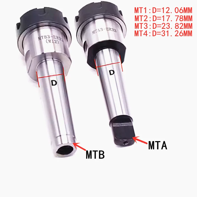 MTA1 MTB1 MTA2 MTB2 MTA3 MTB3 MTA4 MTB4 ER11 ER16 ER20 ER25 ER32 ER40collet chuck toolholder lather cutter for CNC machine mill