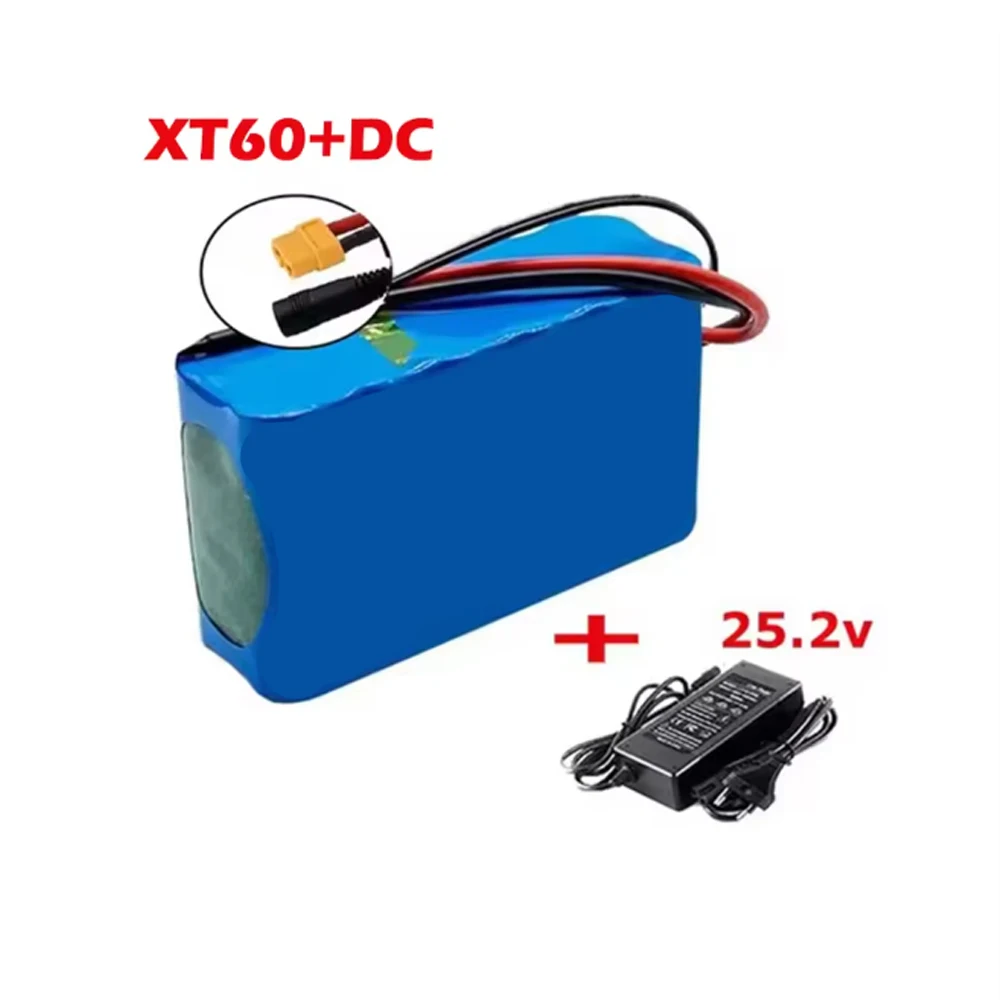 

24V 50Ah 18650 Lithium Battery Pack - 6S2P 50000mAh Rechargeable Li-ion Battery with Fast Charger, Safe & Durable