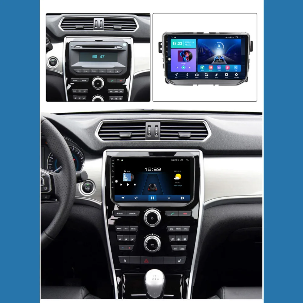 1280*720P QLED Touch Android 10.0 Car Radio For Great Wall Haval H2 2012 - 2018 Player Wireless CarPlay GPS Android 10.0 No 2din