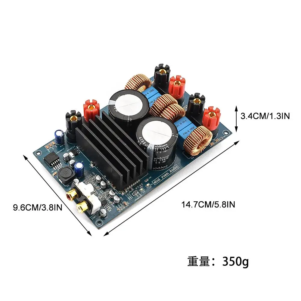 2 Channel Digital Power Amplifier Board TPA3225 300W+300W Class D Audio Amplifier Module DC 40-48V DIY HIFI Stereo Amp