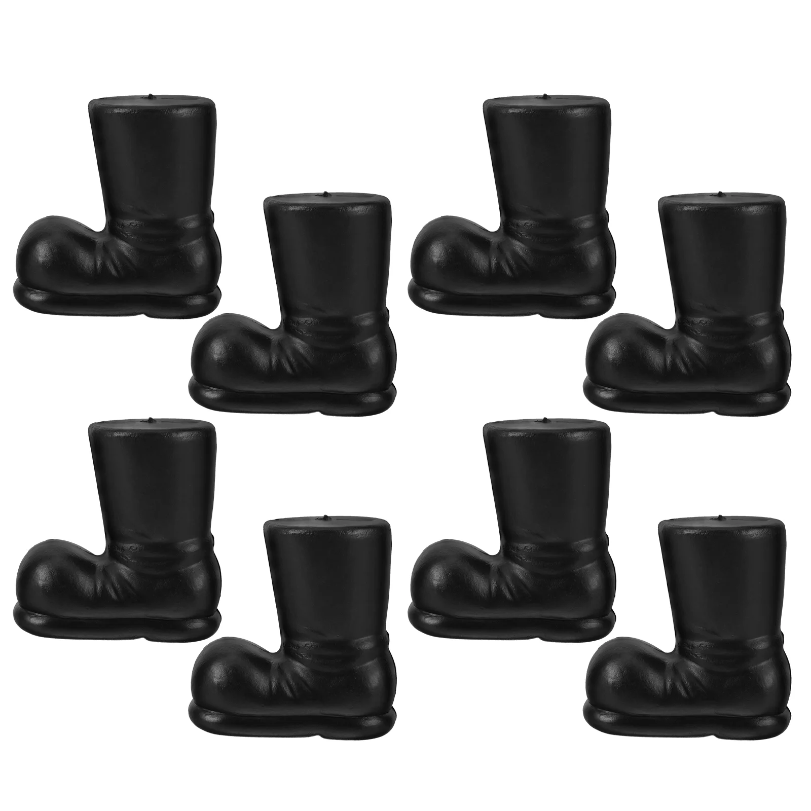 10 Pcs Boots Santa Man Christmas Table Decorations Tree Topper Plastic Claus Costume Supplies