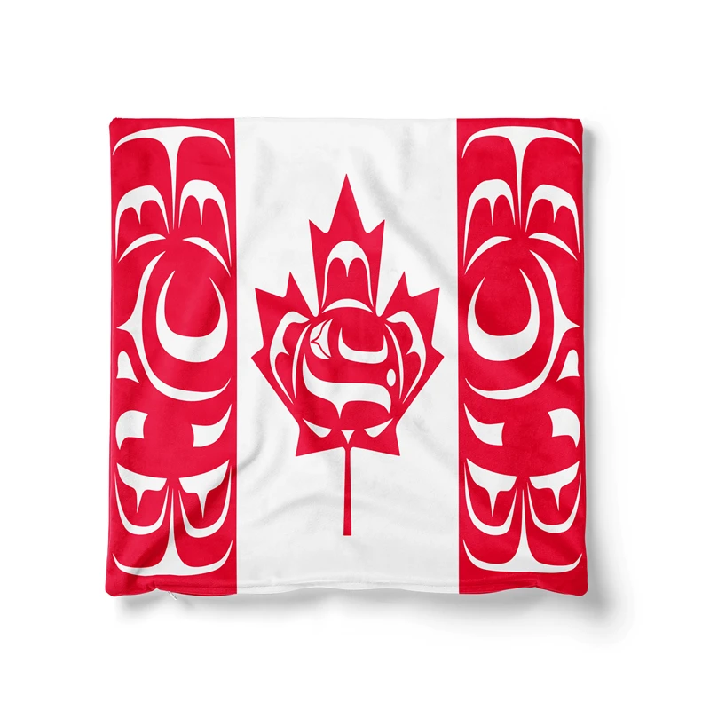Gaslight Gatekeep Girlboss Canadian Native Indigenous Throw Pillow Covers Cushion Cases Pillowcases for Sofa 45cm x 45cm