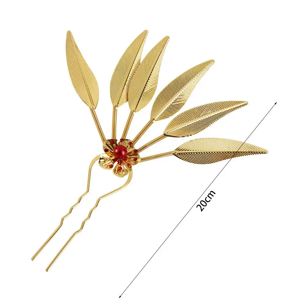 Hairstyle Design Tool Girl Hair Accessories Flower Thai Headdress Metal Hair Sticks U Shape Hairpin Ancient Style Headwear