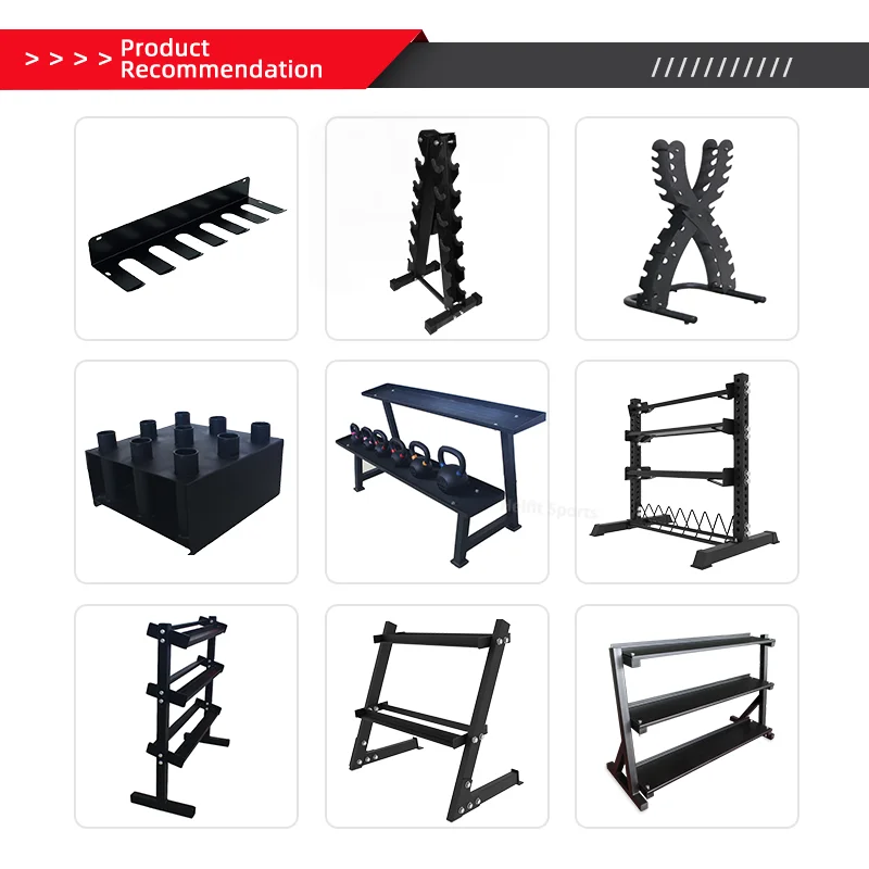 ชั้นวางแผ่นน้ำหนักเหล็กกันกระแทกสำหรับอุปกรณ์ฟิตเนสในโรงยิม