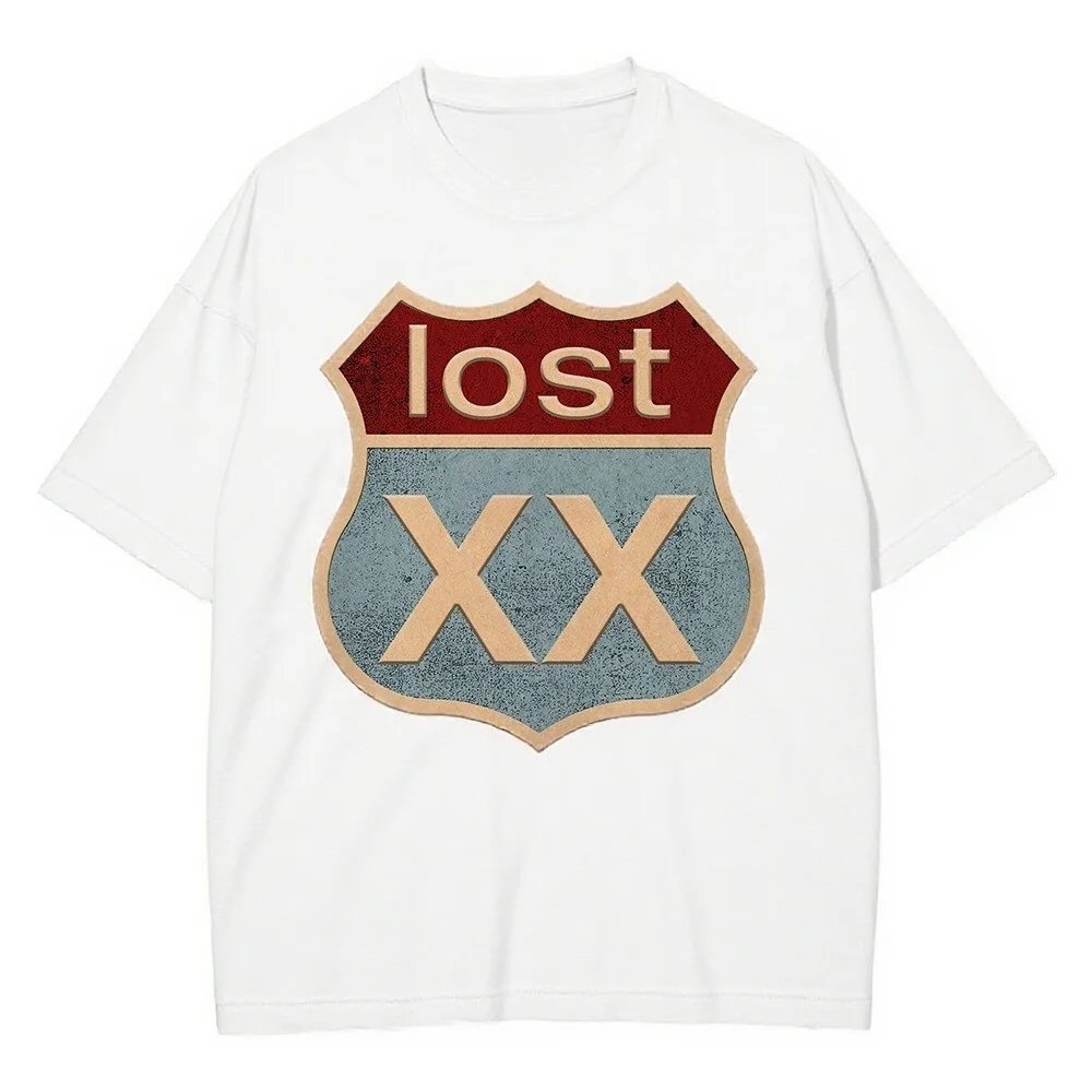 Mgk Lost Americana 2025 nuevo álbum 3D impreso moda hombres mujeres camisetas Retro de gran tamaño de secado rápido Top MachineGunKELLY