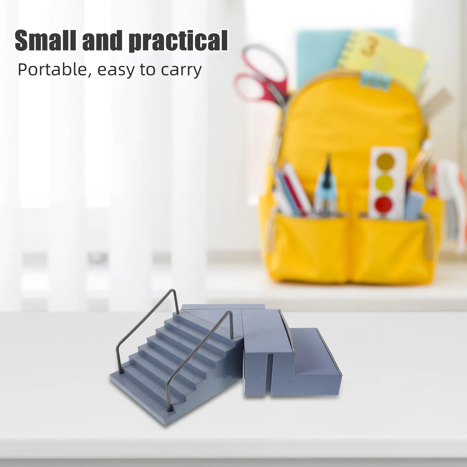 1 Set Finger Mini Skateboard Park Ramps Obstacle Set For Kids Portable Fingerboard Training Props, Fun Skateboard Accessories,