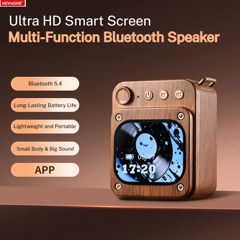 

(с TF-картой) Сенсорный экран Shock Bass Многофункциональный мини-портативный Bluetooth-динамик Стерео объемный звук Беспроводной сабвуфер Бумбокс