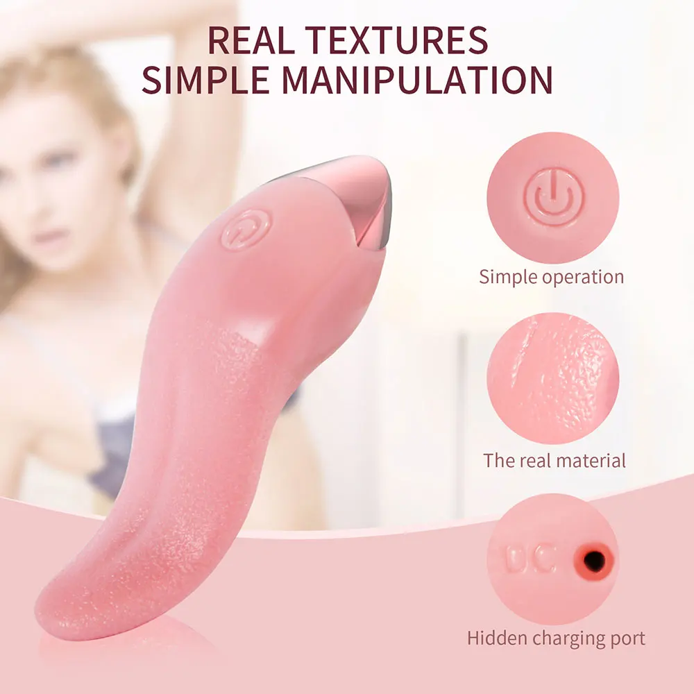 10 mode realistic tongue licking vibrator female orgasm G-spot clitoris stimulation Dildo masturbation vibrator anal sex toy