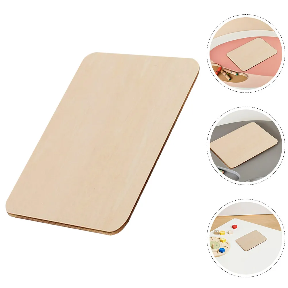 

100Pcs Wood Square DIY Unfinished Wooden Pieces Painting Drawing Craft Wood Slices Smooth Edges Versatile Use