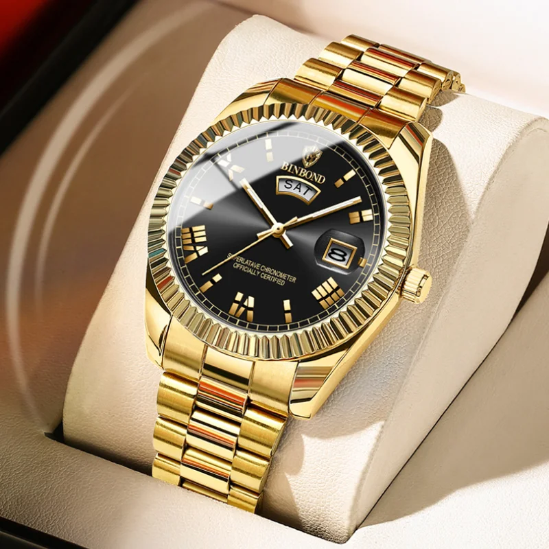 Military Men's Watch Stainless Steel Band Date Mens Business Male Watches Waterproof Luxuries Men Wrist Watches for Men