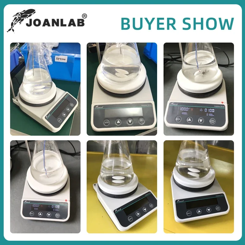 JOANLAB Riscaldamento Agitatore Magnetico Display Digitale Miscelatore Magnetico Termostatico Agitatore Piastra Calda Laboratorio 20L 110V ~ 220V