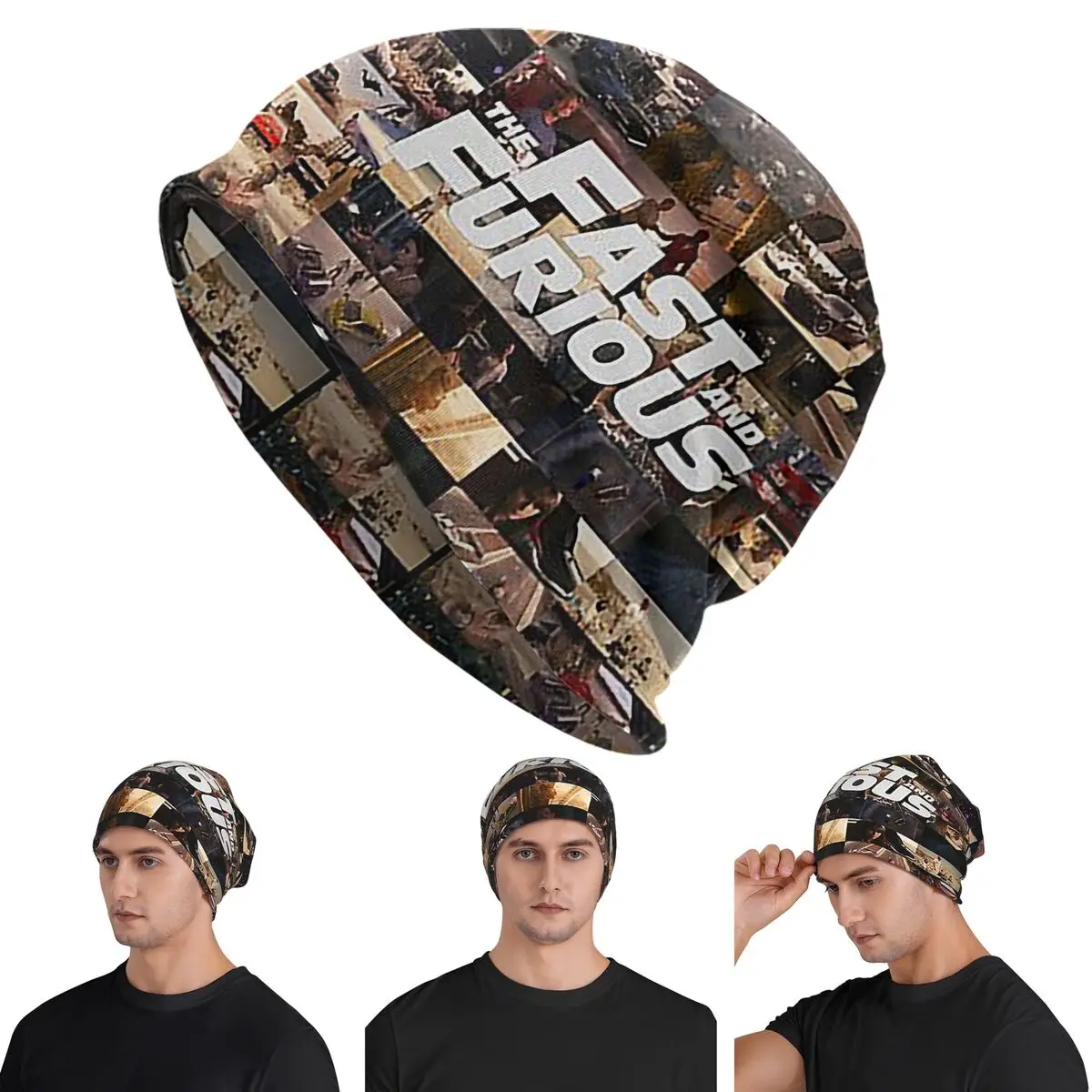 Fast And Furious Legends Tribute Warm Knitted Cap Fashion Bonnet Hat Autumn Winter Outdoor Beanies Hats for Unisex Adult