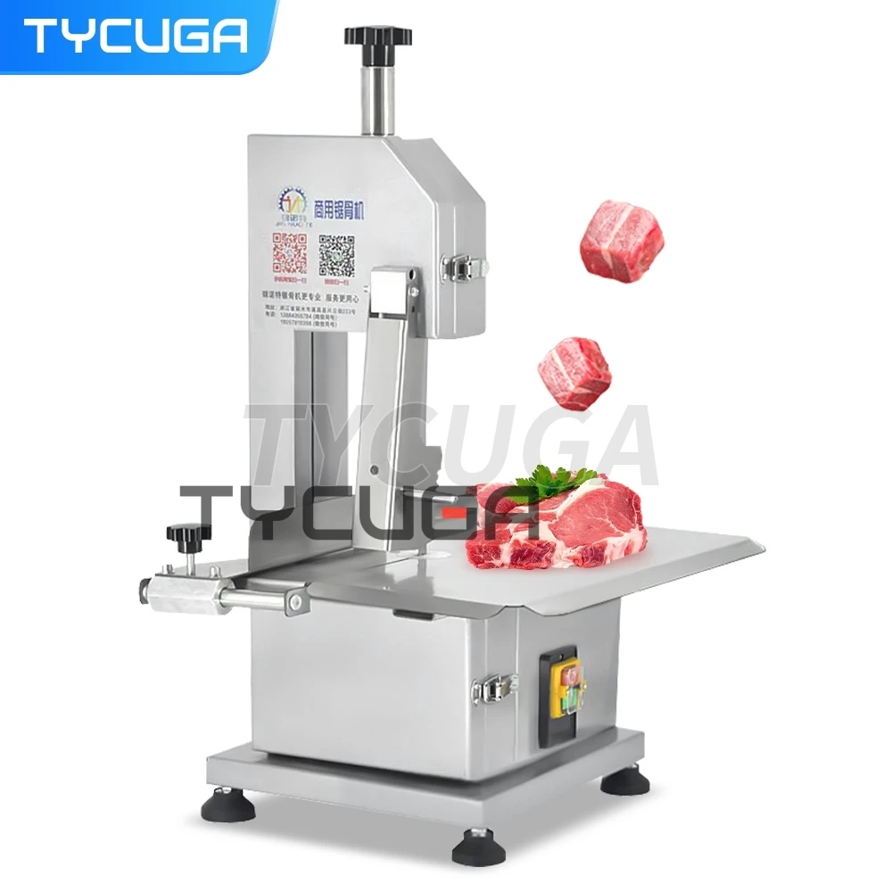 

Electric Bone Cutter Commercial Bone Sawing Cutting Machine Pork Ribs Frozen Meat/Lamb/Beef Trotters Bone Steak Cutting Machine