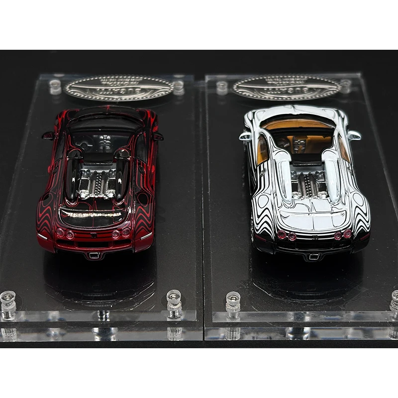 Mortal In Stock 1:64 Veyron Ceramic Pattern Diecast Diorama Car Model Collection Miniature Toy