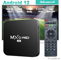 Upgraded MXQ PRO TV Box Android 12 2.4/5G Dual-WIFI 4K HD H.265 3D Video Media Player Home Theater For Netflix TV Set Top Box