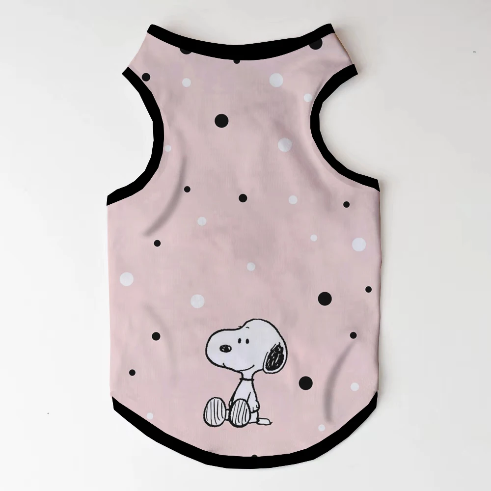 Dog Snoopy cute pink print cartoon casual pedestrian street women's pet cat puppy floral dog T-shirt XS-6XL