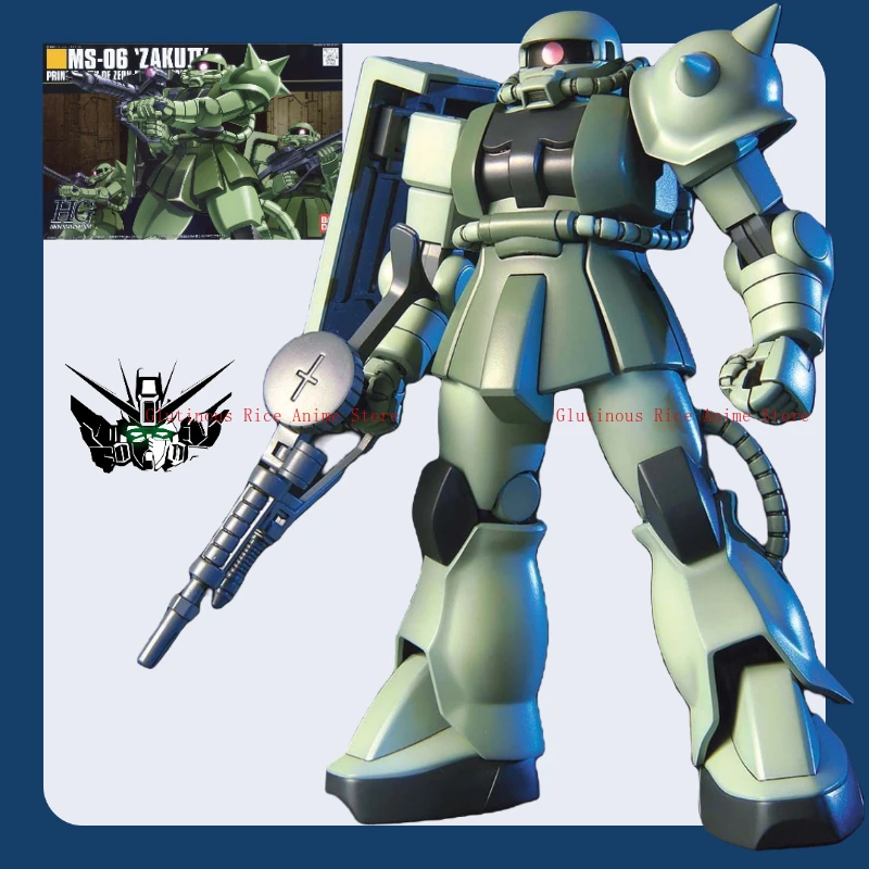 

В наличии Bandai HGUC 1:144 040 MS-06F Zagu II Gundam в сборе, модель игрушки, орнамент, подарок на день рождения, оригинальные коллекционные предметы, новинка