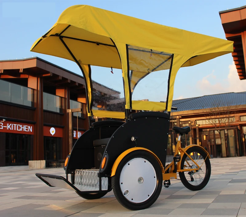 adults 3 wheels electric pedicab rickshaw reverse tricycle for disabled elderly