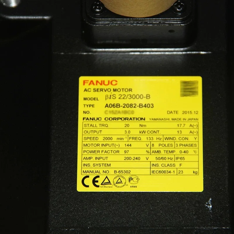 

A06B-2082-B403 Fanuc SERVO MOTOR Test OKA06B 2082 B403 Warranty 3 Months