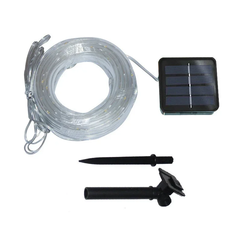 Outdoor Solar Rope Led Light Waterproof Garden Christmas Decoration 20m/10m/5m Xmas Tube String Light Fairy Strip