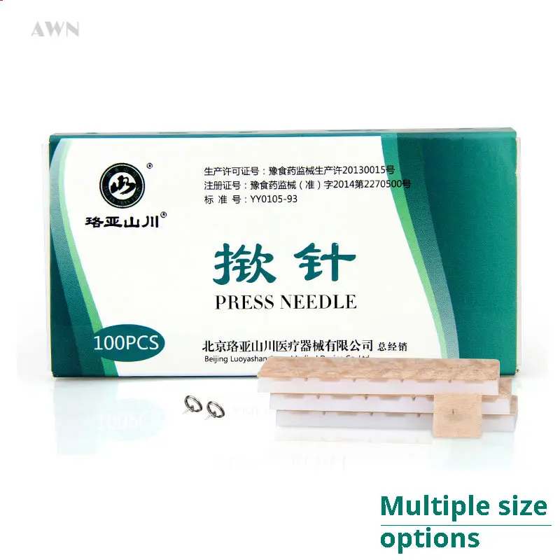 100pcs Multiple Size Painless Acupuncture Massage Patch Ear Press Needle Auricular Vaccaria Awn Needle