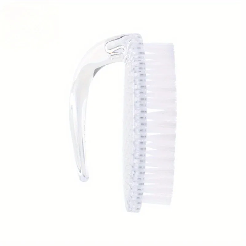 1Pc Oval Nail Brush Nail Dust Brush Nail Cleaning Brush Plastic Nail Brush Sweep Soft Bristle Brush