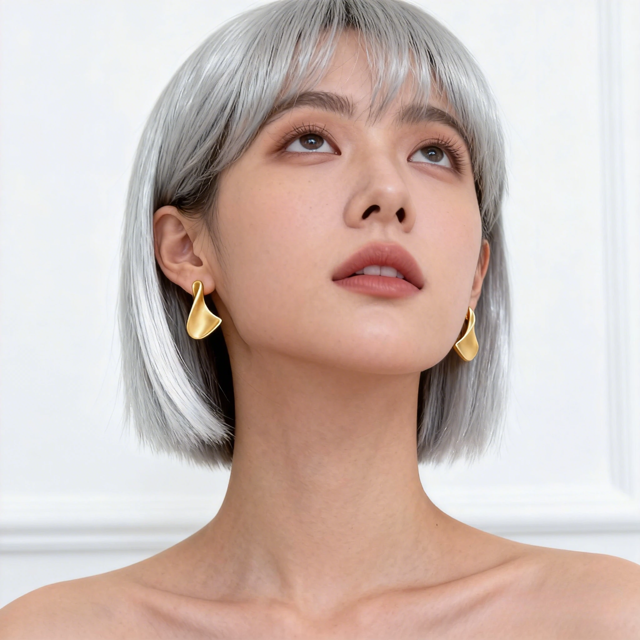 S925 الفضة إبرة المتخصصة تصميم الملتوية غير النظامية وأقراط النسخة الكورية الجديدة من غير النظامية مجوهرات للنساء 2026 هدية الولايات المتحدة #1