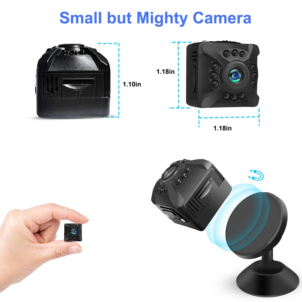 Imagem -06 - Mini Câmera de Visão Noturna Infravermelha Portátil Mini Filmadoras Embutidas Wifi hd Grande Angular para Câmera de Ação ao ar Livre x5 1080p hd