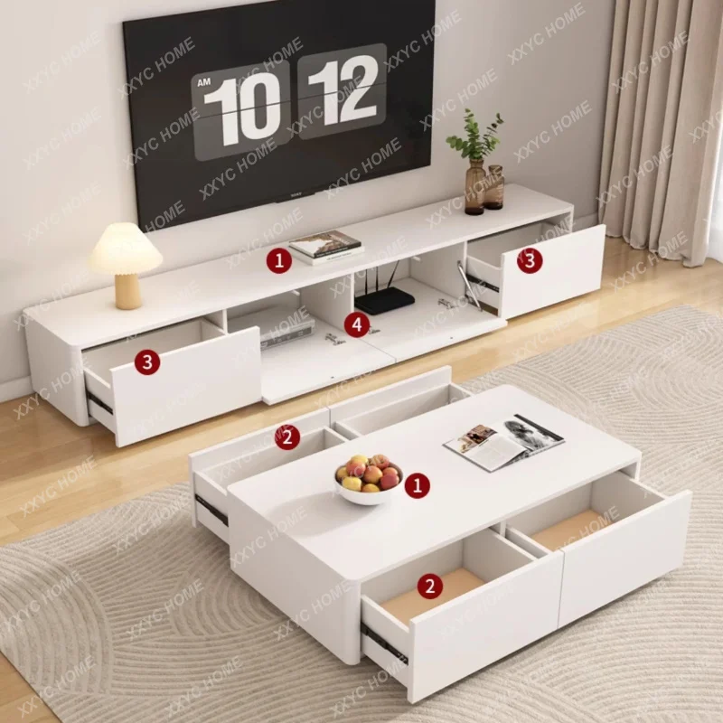 XXRetro Entertainment Tv Stands Universal  Salon Luxury Monitor Modern Floor Tv Stands Aesthetic Storage Muebles Furnitu