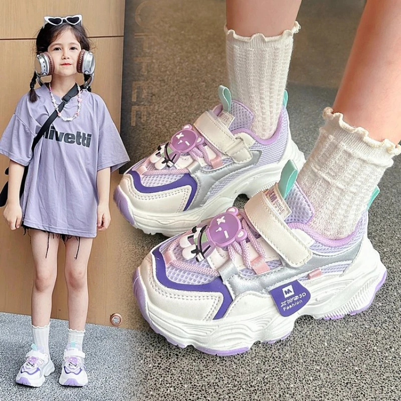 Scarpe da bambino per bambini per ragazzi ragazze Mesh traspirante Sneakers Casual per bambini scarpe sportive per bambini antiscivolo tenis