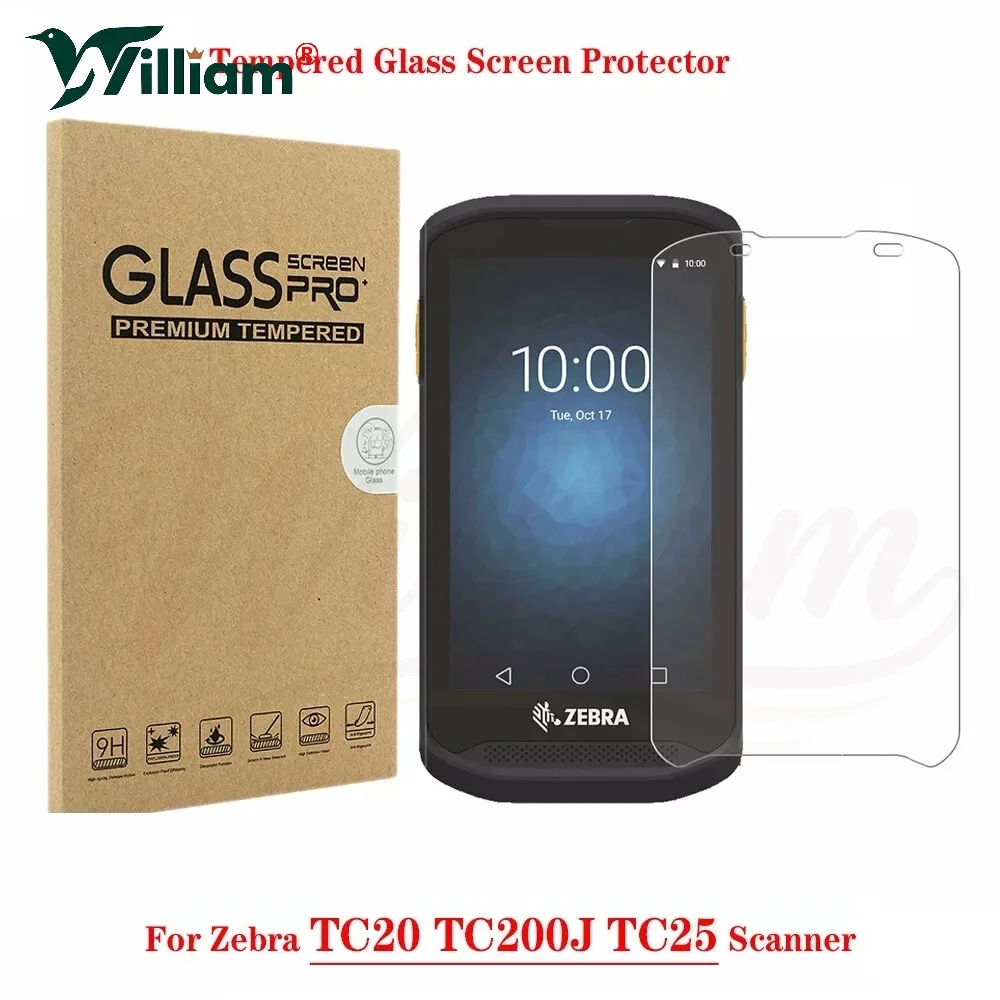 5-Pack Tempered Glass Screen Protector For Zebra TC20 TC200J TC25
