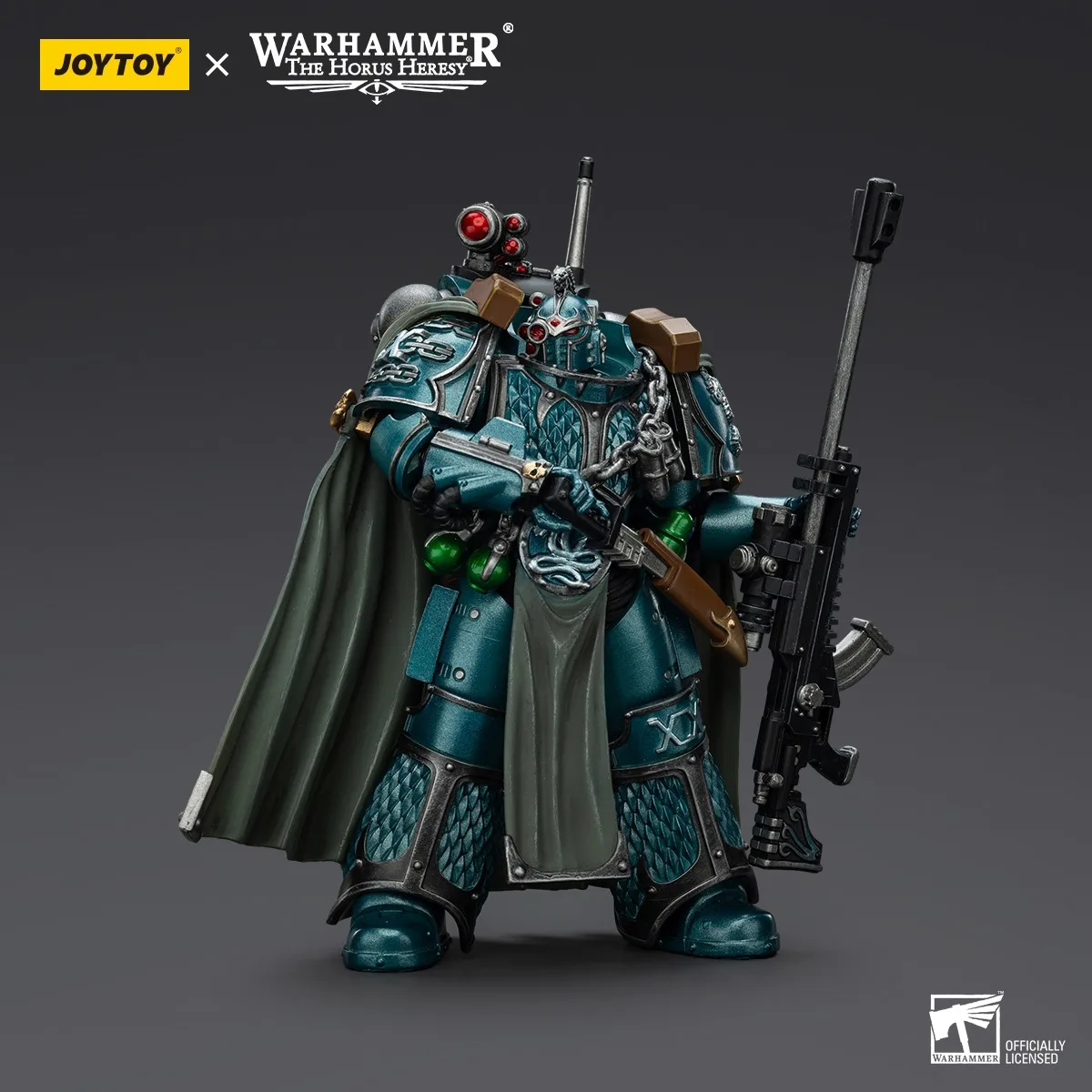 JOYTOY Warhammer 1/18 شخصيات الحركة Alpha Legion Exodus "الواحد الذي هو العديد" مع لعبة مجسمة لبندقية القناص #3