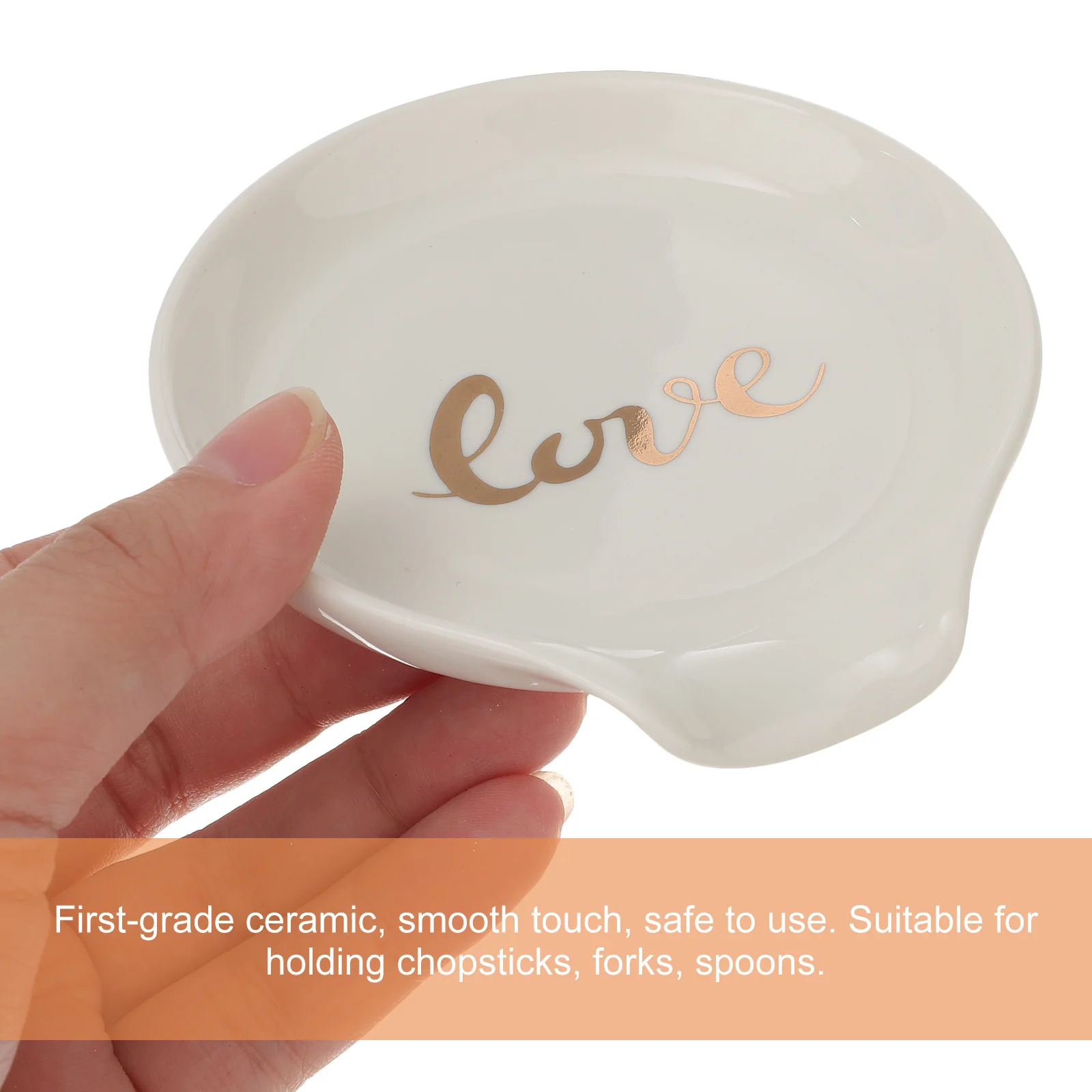 

Spoon Storage Holder Ceramic Tray Restaurant Supply Elegant Surface Creative Decor Unique Kitchen Accessory Ceramic Spoon Stand