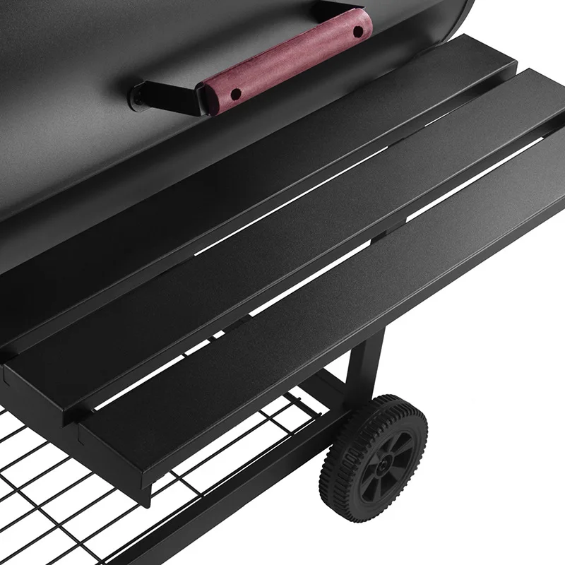 Outdoor Charcoal Grill BBQ Smoker Picnic Camping Patio Backyard Cooking Family 5 Person Grill Stove Patio Garden with Wheel